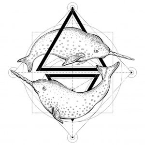 narwhals-tattoo-geometry-vector-illustration-with-triangles-sea-animals-sketch-logo-hipster-vintage-style_144101-419