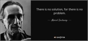 You won’t find a solution by saying there is no problem. 