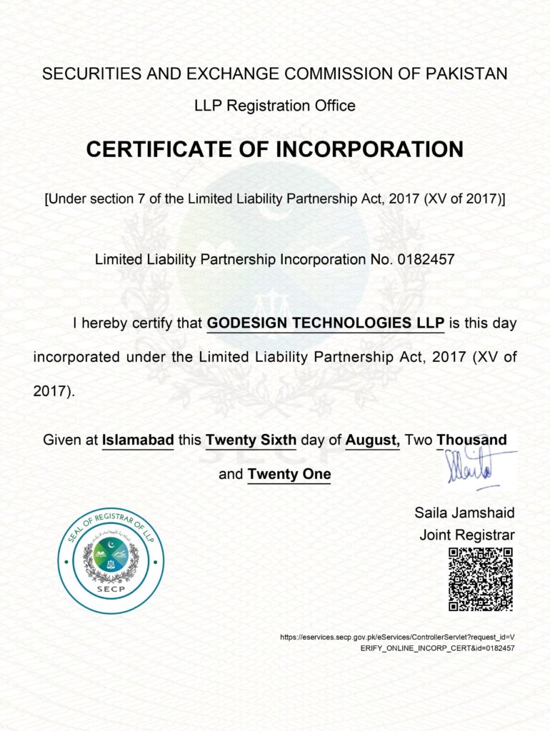 Certificate of Incorporation