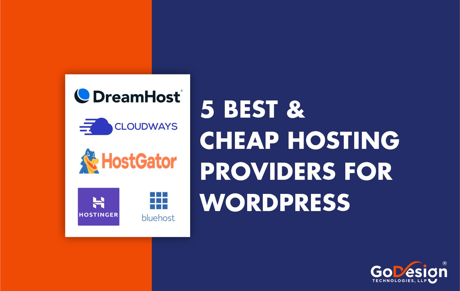 5 best & cheap hosting providers for wordpress